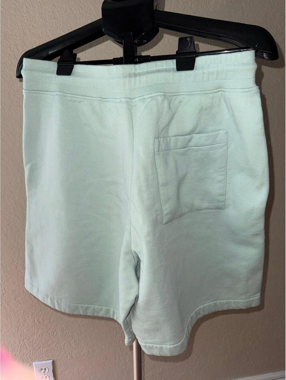The Kooples Logo Sweat Shorts Mint Green 8” Inseam Size L NWT - Picture 4 of 5